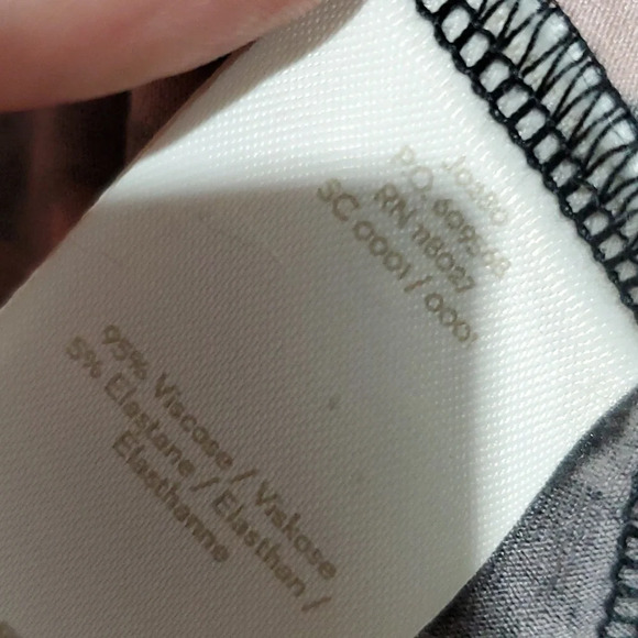 Boden pink grey patterned wrap dress long sleeve - Picture 8 of 9